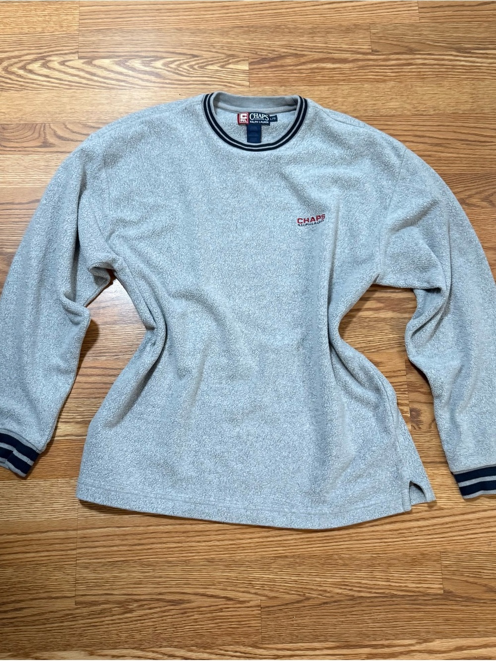 Chaps Ralph Lauren Crewneck Sweater in Light Gray